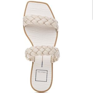 Dolce Vita White Braided Sandals